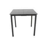 VCM Gartentisch 80 x 80 x 73 cm schwarz