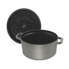 Staub Cocotte 14 cm rund graphitgrau