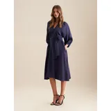 Seidensticker Sommerkleid Unifarben Blau 38