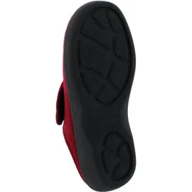 Berkemann Teresa Hausschuh, dunkelrot, Filz, Weite H, Wechselfußbett 5061-258 40 - Dunkelrot - 40