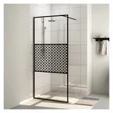 vidaXL Duschwand für Begehbare Dusche mit Klarem ESG Glas 90x195 cm