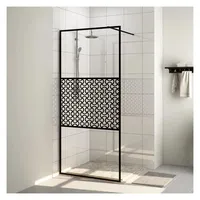 vidaXL Duschwand für Begehbare Dusche mit Klarem ESG Glas 90x195 cm