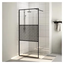 vidaXL Duschwand für Begehbare Dusche mit Klarem ESG Glas 90x195 cm