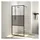vidaXL Duschwand für Begehbare Dusche mit Klarem ESG Glas 90x195 cm