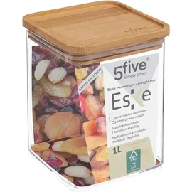 5five simply smart - Vorratsdose quadratisch bambusdeckel "eske" 1l - 5five