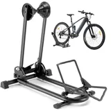 cyclists Fahrradständer Boden für Ebike, EMTB und Mountainbike,Faltbar Fahrradständer Mountainbike 26 bis 29 Zoll und 650C -700C,Fahrradständer Ebike für Ihre Garage, Haus oder Fahrradgeschäft