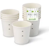 Greenbox Pappbecher 0,05 l Weiß 50 St.