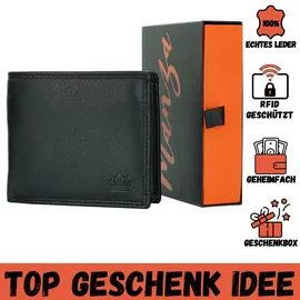 Manza Geldbörse Herren Geldbörse schwarz