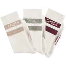 Copenhagen Studios Tennissocken Damen 3x off white Gr.43-46