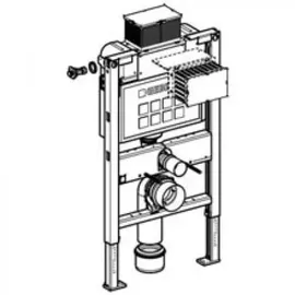 Geberit Duofix Element für Wand-WC 98 mit Omega UP-Spülkasten