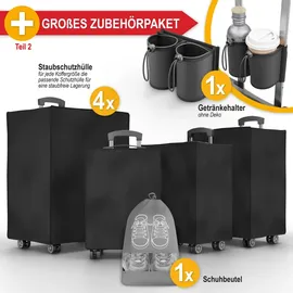 onbest Kofferset 4-teilig Schwarz
