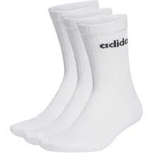 adidas Linear Crew Cushioned Socken 3er Pack White / Black 34-36