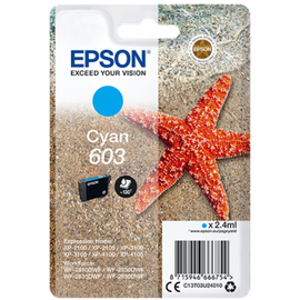 Epson 603 Seestern  cyan + Alarm