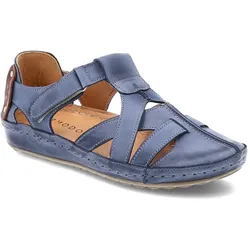 Dunkelblaue Sandalen Armodo Flache Schuhe, 40