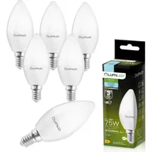 OEM LED-Kerzenlampe B35 10W E14 6500 K 6 St.
