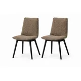 OTTO home 4-Fußstuhl Ramon Polyester braun