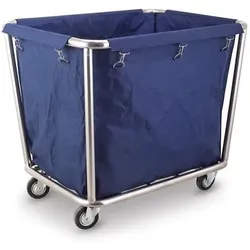 Hendi Wäschetrolley Wäschewagen mit Edelstahlrahmen und Oxfordgewebe