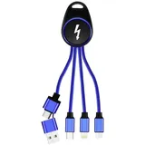Smrter USB-Ladekabel USB 2.0 Apple Lightning Stecker, USB-A Stecker, USB-C® Stecker, USB-Micro-B St
