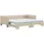 vidaXL Tagesbett Ausziehbar mit Matratzen 90 x 200 cm beige