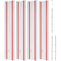 Vevor Führungsschiene Handkreissäge, inkl. 4 Stk. 700 mm Aluminium-Kreissägeschiene & 3 Verbindungsstücke, kompatibel mit verschiedenen Marken von Tauchsägen, für Holzbearbeitungsprojekte