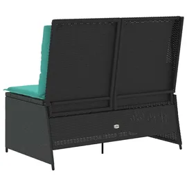 vidaXL Gartenbank 220 x 0 x 0 cm Schwarz