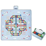 Picknickdecke Picknickdecke Campingdecke Wasserdicht Waschbar Stranddecke, XDeer, Strandmatte mit Tragegriff für Outdoor Picknick 200x200cm