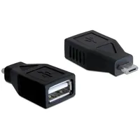 DeLock USB 2.0 Adapter Micro-B Stecker auf USB-A Buchse