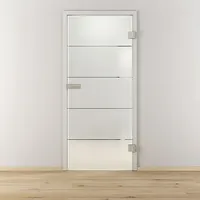 Diamond Doors Glasdrehtür Lines Positiv  (834 x 1.972 mm, DIN Rechts, Einscheibensicherheitsglas  (ESG))