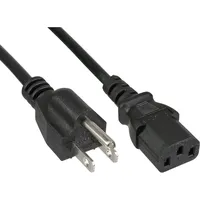 InLine Netzkabel, Netzstecker USA auf Kaltgerätestecker C13, 5m