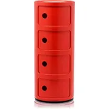 Kartell Componibili 4 Elemente 1-tlg. rot