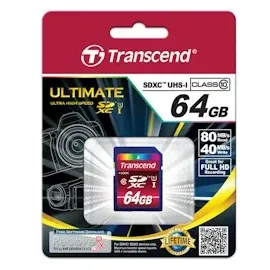 Transcend SDXC 64GB Class 10 UHS-I 600x