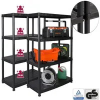 Kreher Set: 2 x KREHER Kunststoff Steckregal 18" mit