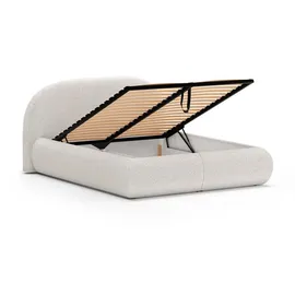 beautysofa MOTTI 180 x 200 cm Hellgrau