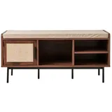 CaliCosy Schuhbank 35 x 45,5 x 43 cm Nussbaum / braun
