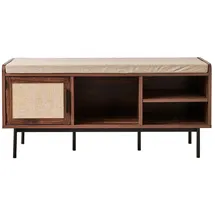 CaliCosy Schuhbank 35 x 45,5 x 43 cm Nussbaum / braun