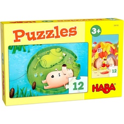 Haba Puzzle »Puzzles Herr Igel 2 x 12 Teile«, Puzzleteile
