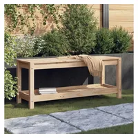 VidaXL Gartenbank 108x35x45 cm Massivholz Kiefer