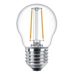 Philips Core Pro LED-Lampe Luster ND 2W,  E27, 230V, nicht dimmbar