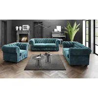 All4All Polstergarnitur Sofagarnitur Roma 3+2+1 Glamour Gesteppt Chesterfield 11 (1-sitzer)