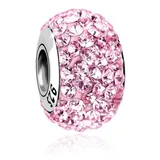 Nenalina Charm 925 Sterling Silber Kugel in Rosa | Gr.: onesize