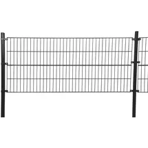 Home Deluxe Doppelstabmattenzaun 1,2 m x 10 m Anthrazit
