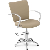 Physa, Bürostuhl, Friseurstuhl Stuhl Friseur höhenverstellbar 360° drehbar Kosmetikstuhl beige
