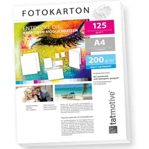 TATMOTIVE Fotokarton Fotopapier 200 g/m2 DIN A4 125 Blatt