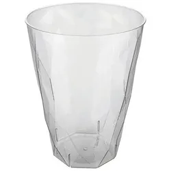 20 Mehrwegbecher Cocktailglas Wasserglas 340ml Wiederverwendbar Kunststoff unzerbrechlich transparent Wasser Becher