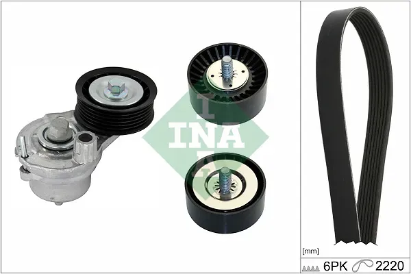 INA Keilrippenriemensatz 529040210 für Vaughall CHEVROLET