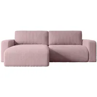 Altdecor Ecksofa, Rosa, Textil, 4-Sitzer, L-Form, 247x143 cm, Wohnzimmer, Sofas & Couches, Wohnlandschaften, Ecksofas