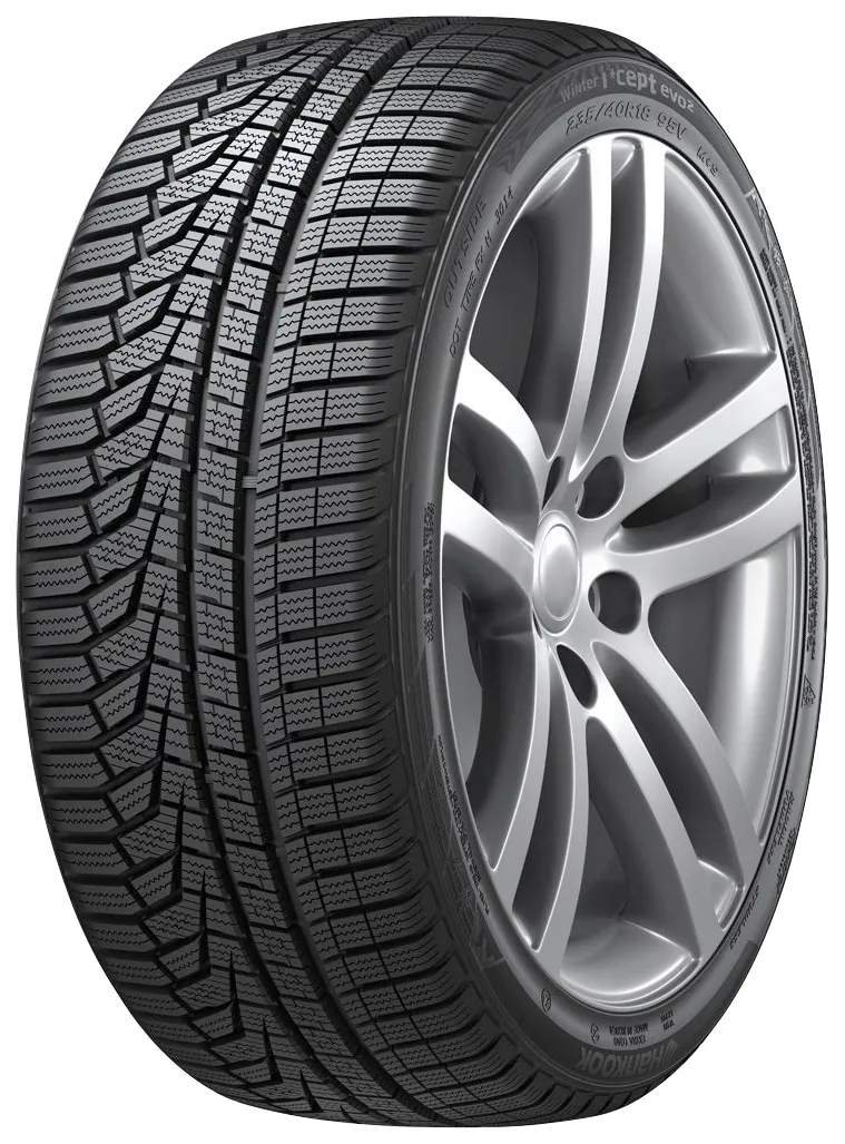 HANKOOK Winterreifen "ICEPT EVO-2" Autoreifen in verschiedenen Ausführungen erhältlich Gr. 255 mm / 45 % R 19 104V, schwarz