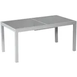 Merxx Amalfi Ausziehtisch 180 x 90 x 75 cm silber/grau