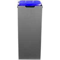 Müllsackständer mit Sichtschutz 80L Blau für Gelben Sack Halter Müll Abfalleimer