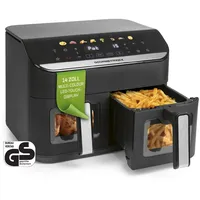 GOURMETmaxx AirGenius Heißluftfritteuse, 9 L - 2 x 4,5